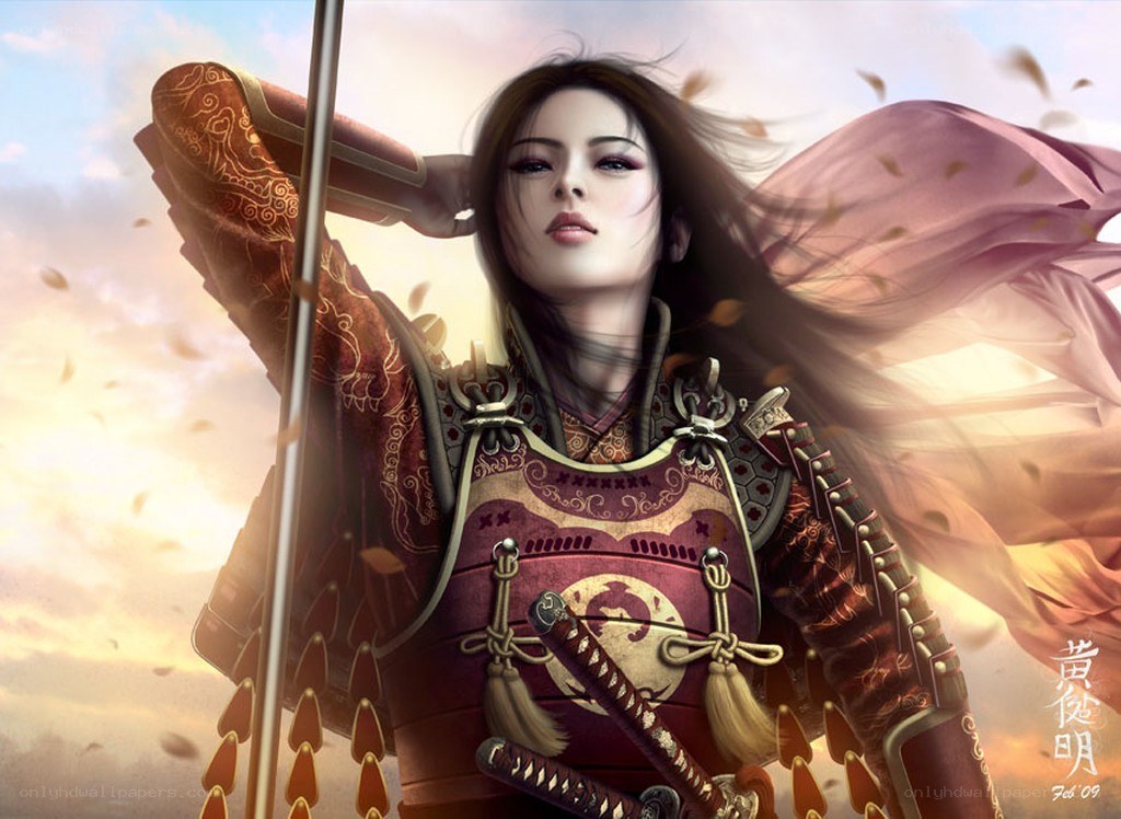 female samurai warrior