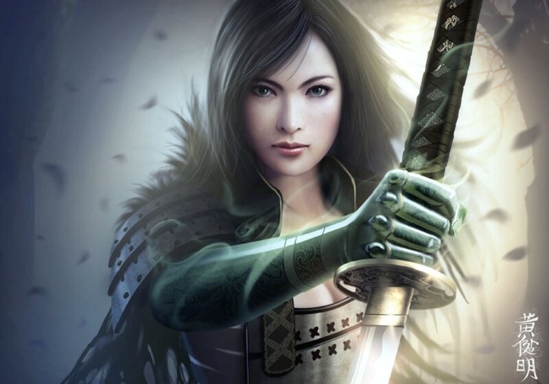 female samurai warrior