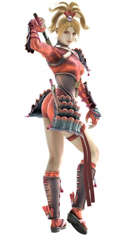 female samurai warrior character