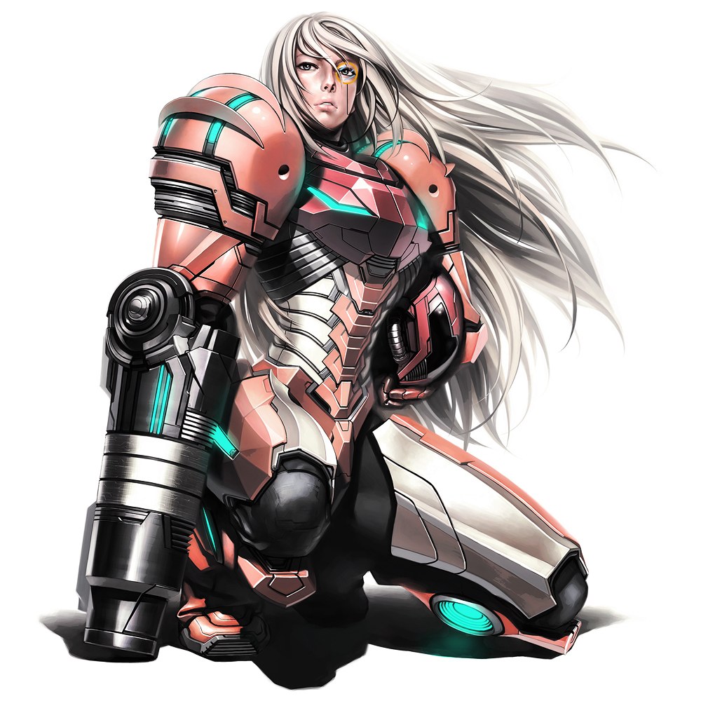 female sci-fi warrior in armor
