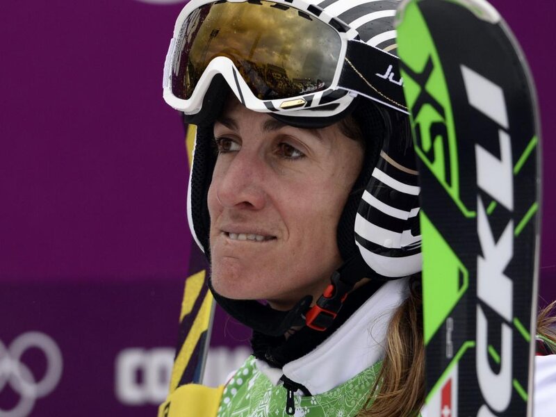 Female Skier with Goggles