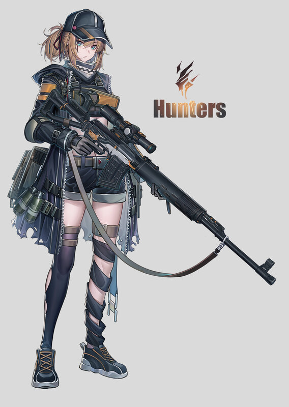 Female Sniper Character — Gray
