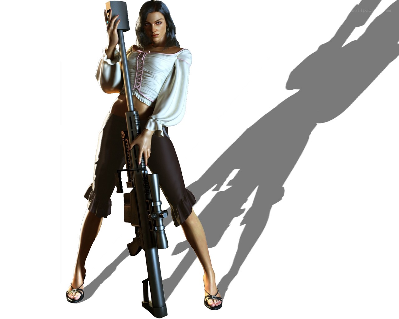 female sniper character