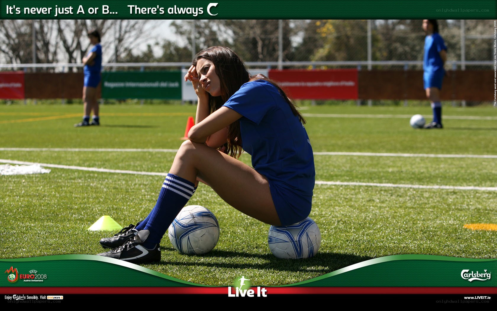 female soccer player on field