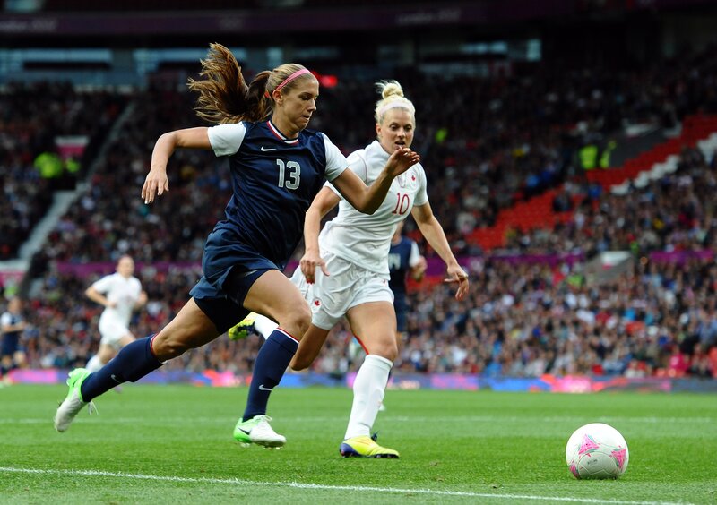Female Soccer Players — Green