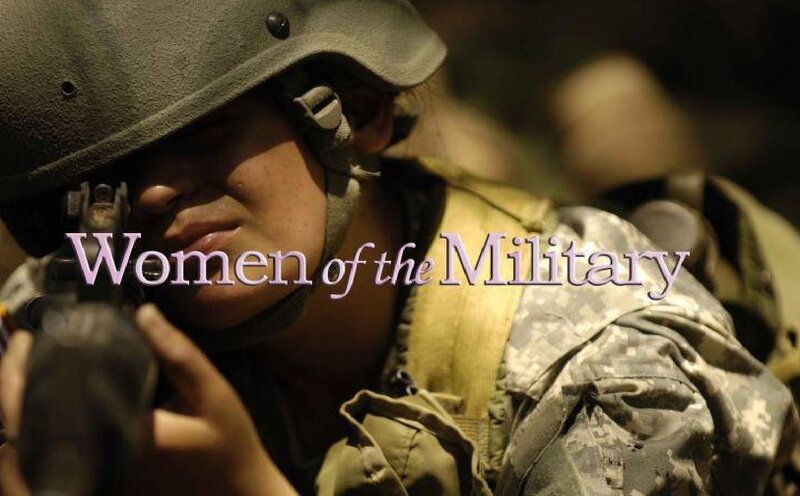 Female Soldier Aiming Rifle