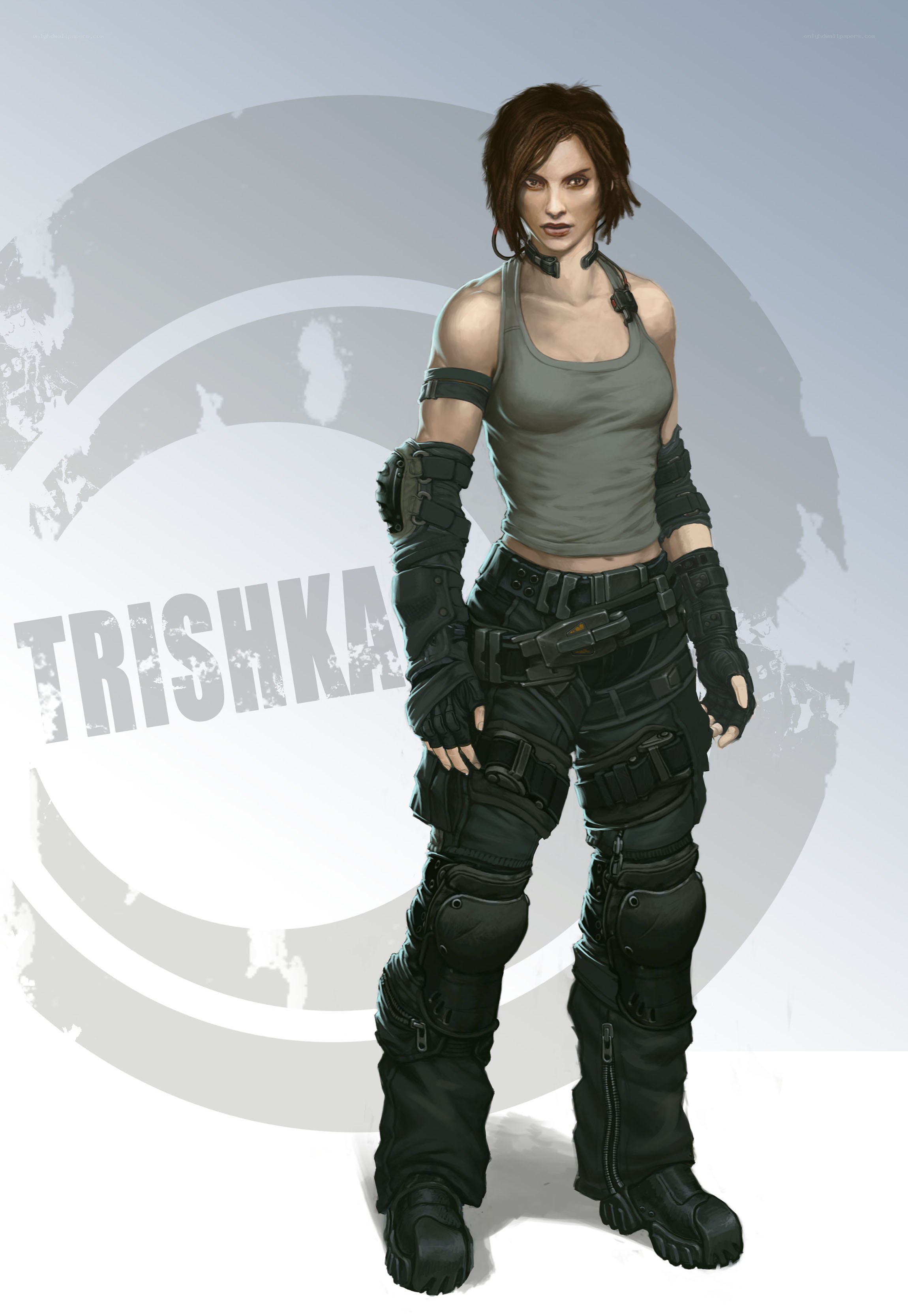 female soldier character design