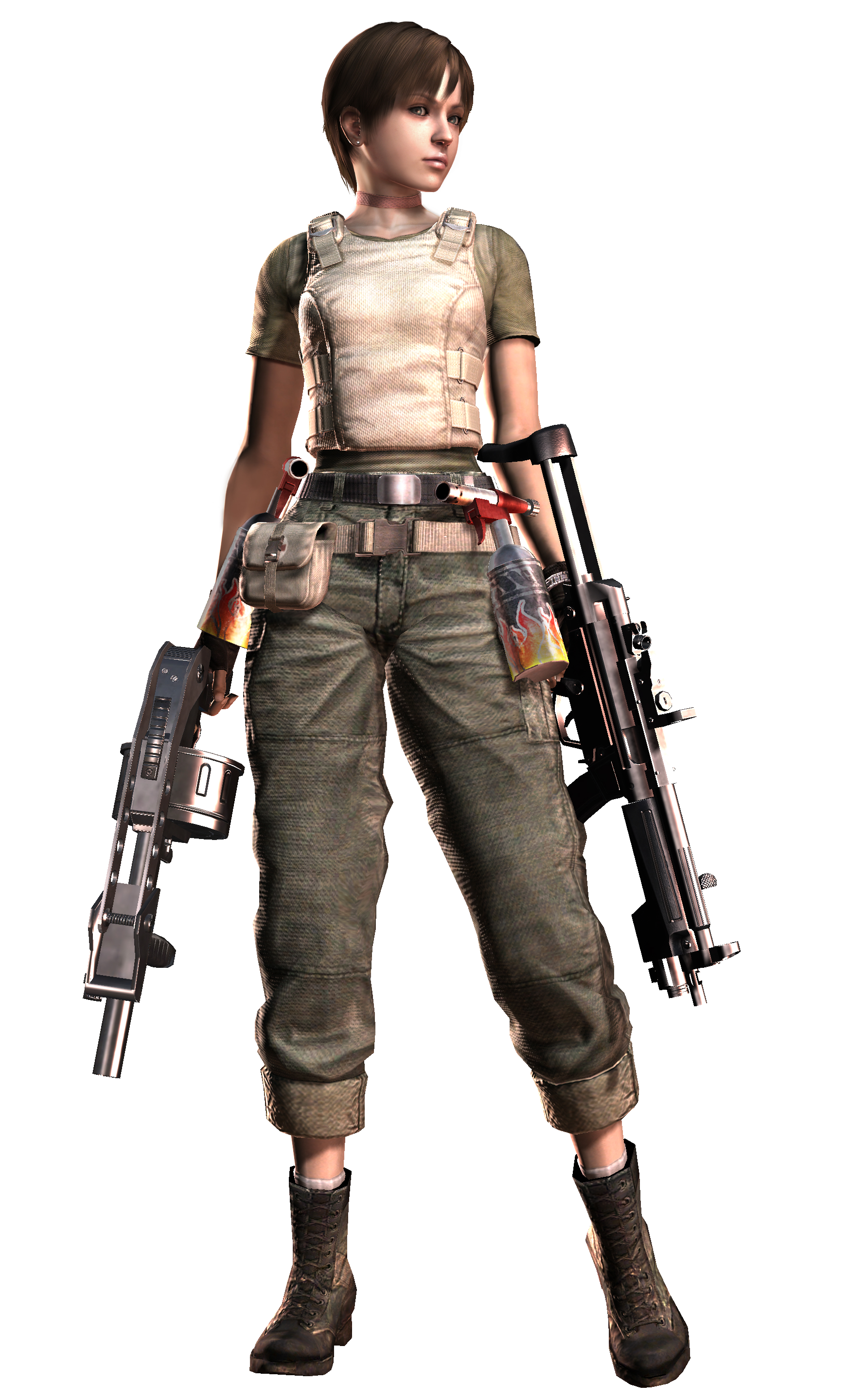 female soldier character model