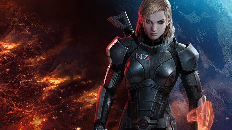 female soldier in armor