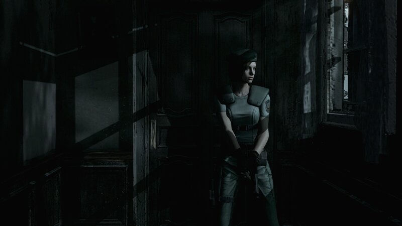 Female Soldier in Hallway