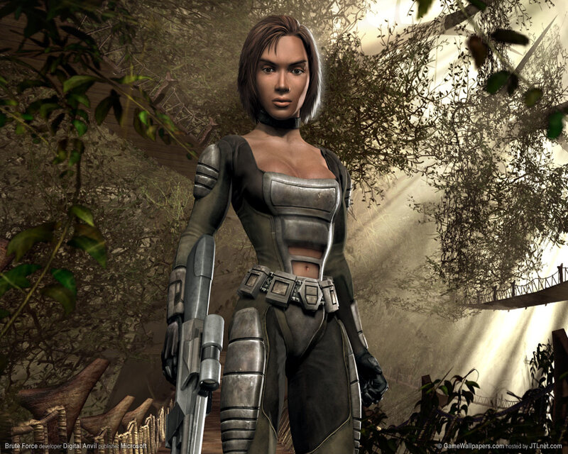 female soldier in jungle