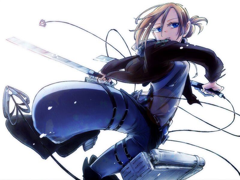 Female Soldier in Motion