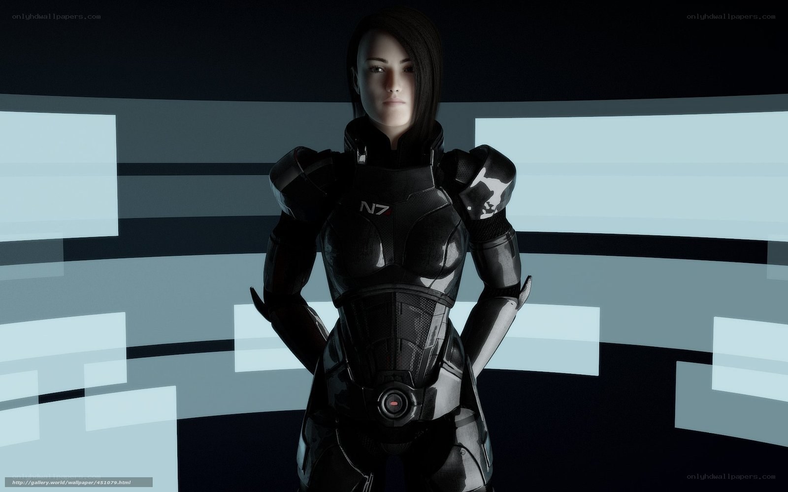female soldier in N7 armor