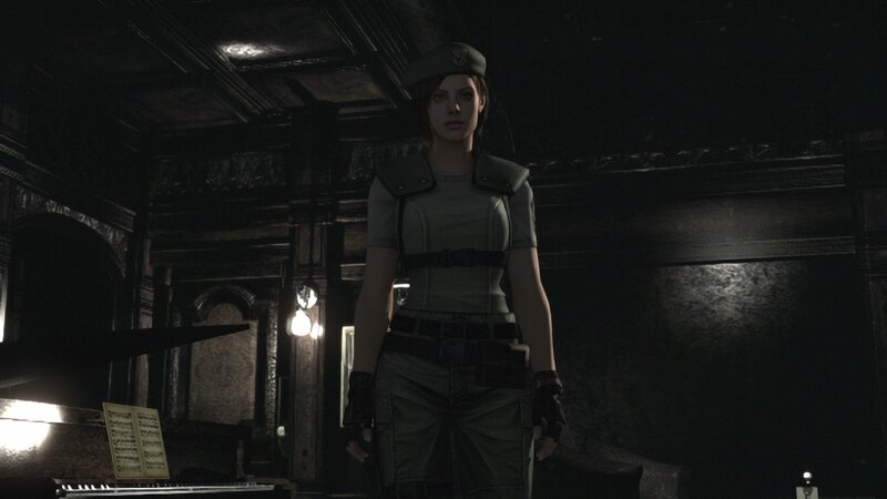 Female Soldier in Uniform — Black