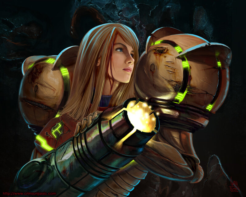 female soldier with futuristic weapon
