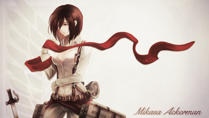 Female Soldier with Red Scarf