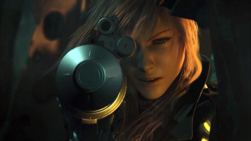 female soldier with sniper rifle