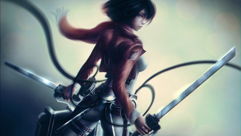 Female Soldier with Swords