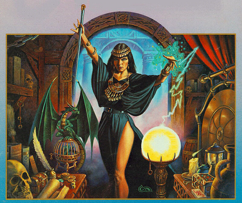 Female Sorceress Casting Spell