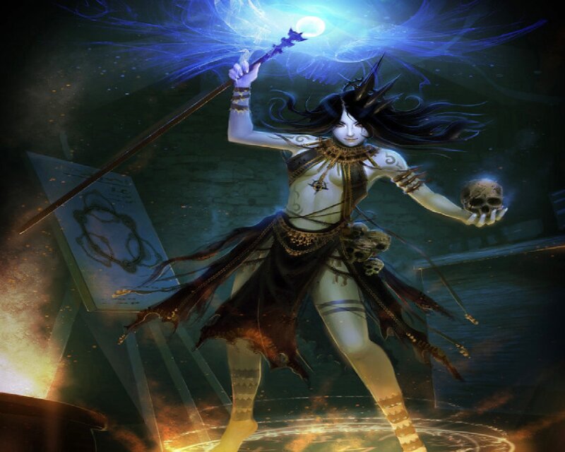 Female Sorceress with Staff