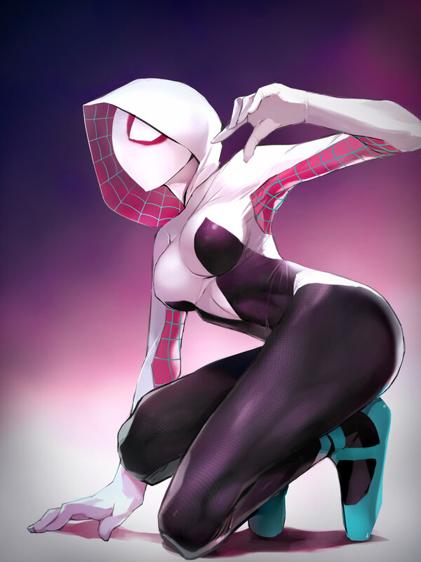 Female Spider-themed Character — Purple