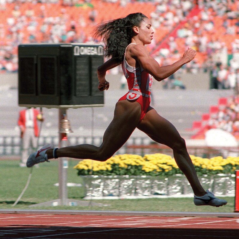 Female Sprinter Running