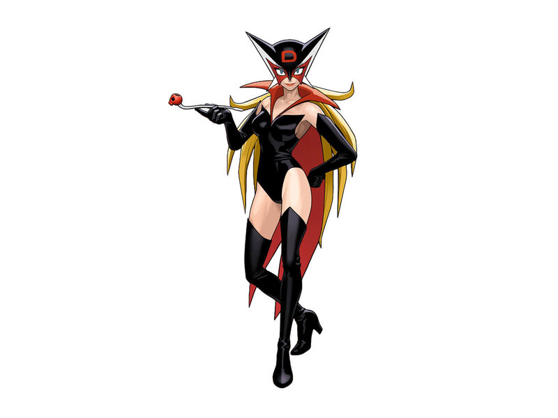 Female Superhero Character — Black, Confident, Anime