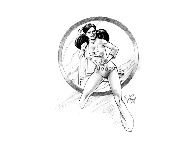 Female Superhero Character — Black, Confident, Comic, Woman