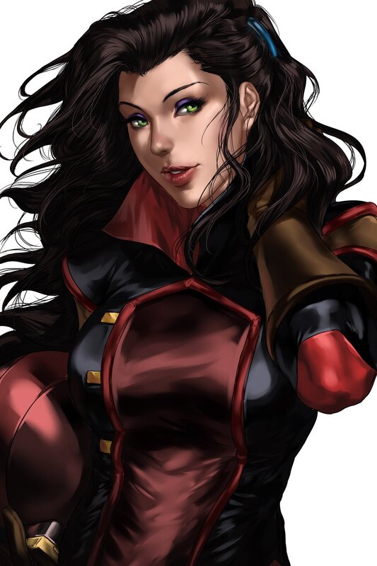 Female Superhero Character — Black, Confident, Digital Art