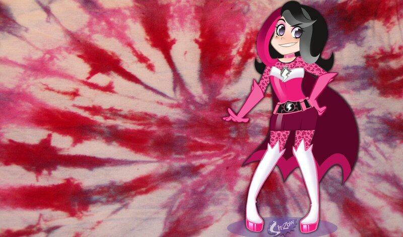 Female Superhero Character — Pink