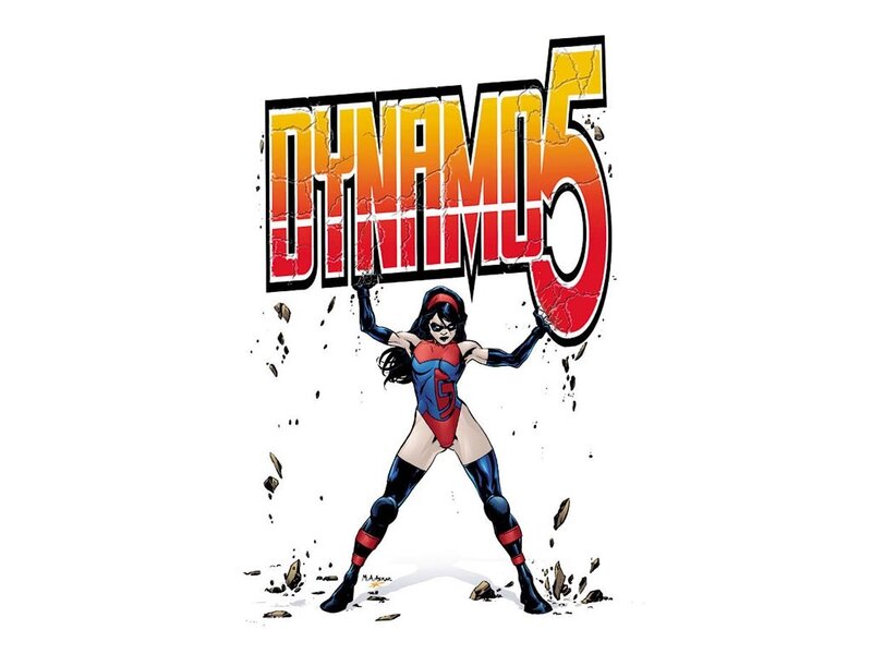 Female Superhero Character — Red, Powerful