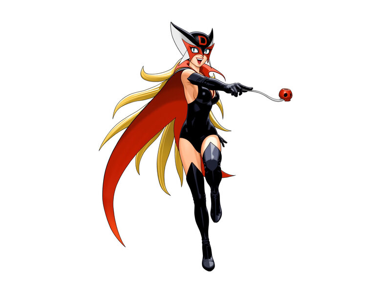 Female Superhero Character — Red