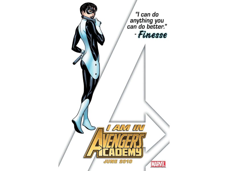 Female Superhero Character — White, Confident