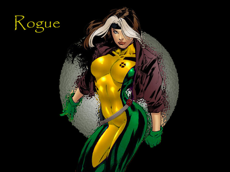 Female Superhero Character — Yellow, Dramatic, Comic