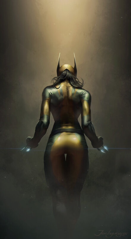 Female Superhero from Behind