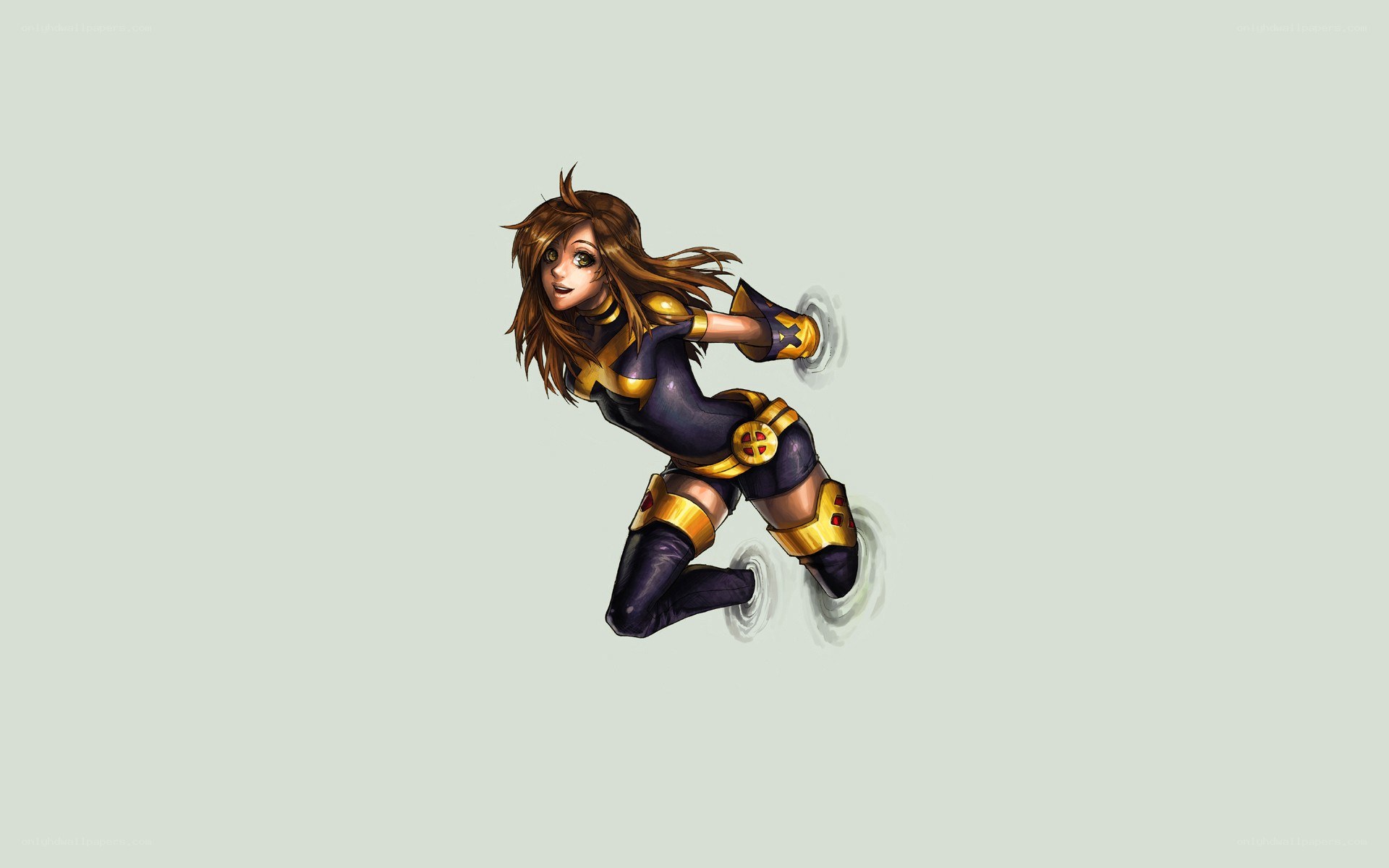 female superhero in action