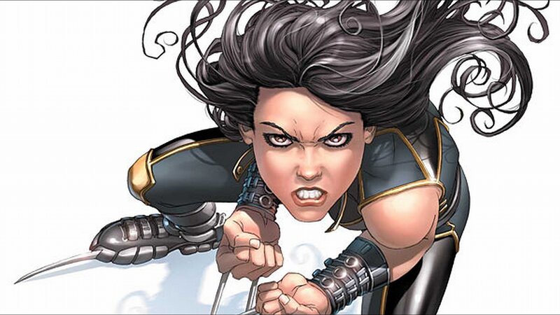 female superhero in action