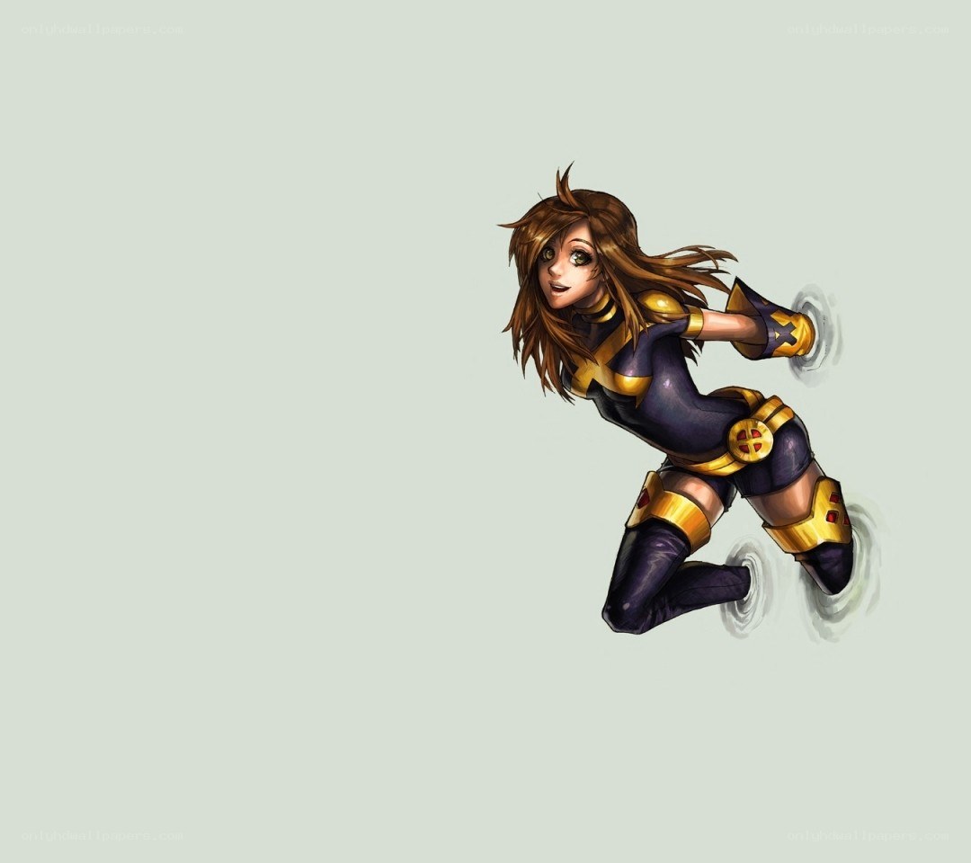 female superhero in action