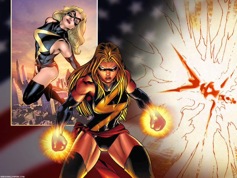 Female Superhero in Action — Yellow, Dramatic, Sunset