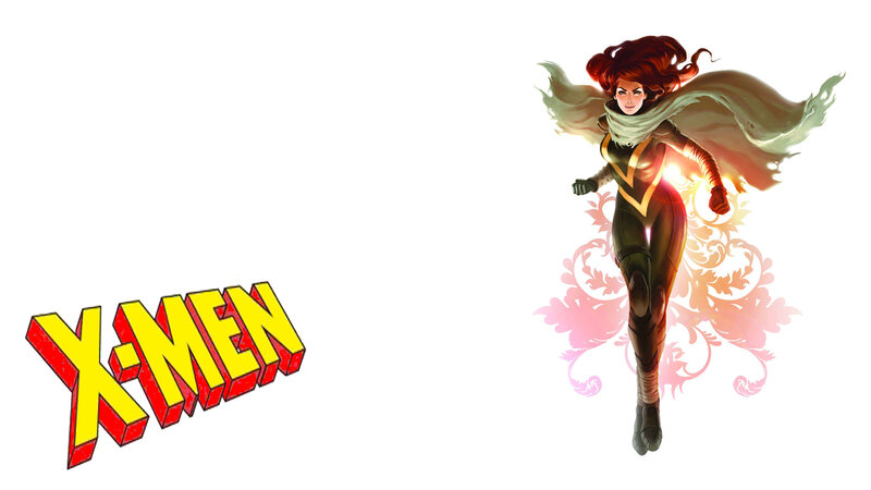 Female Superhero in Flight — Yellow