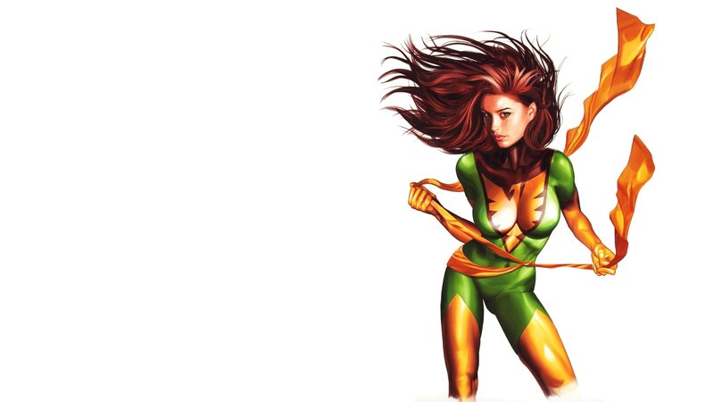 female superhero in green suit