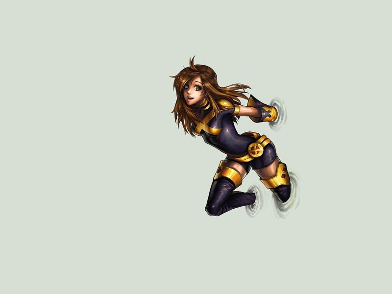Female Superhero in Motion — Purple, Dynamic, Digital Art