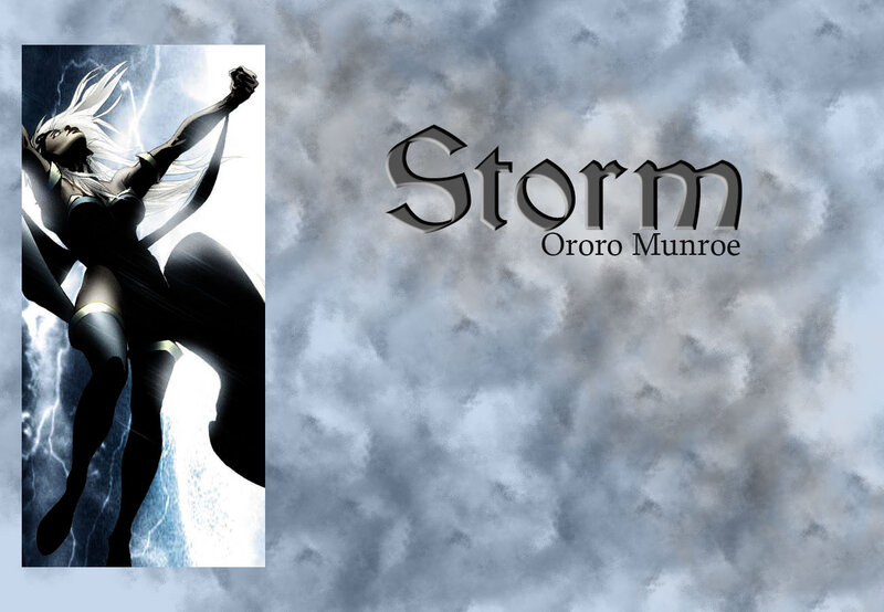 Female Superhero in Storm