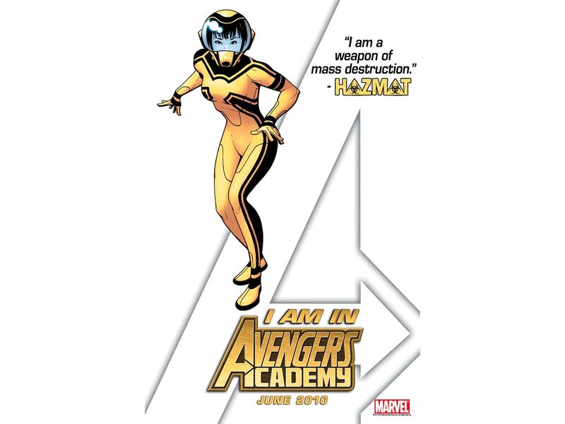 Female Superhero in Yellow Suit — Confident