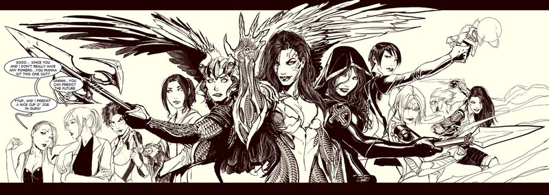 female superhero team lineup