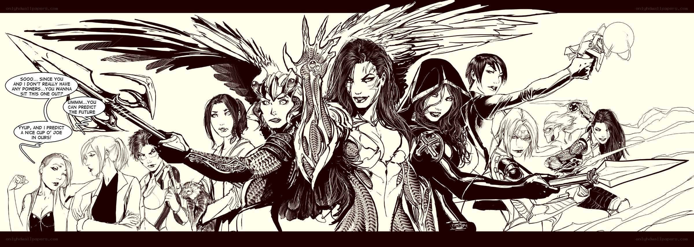 female superhero team lineup