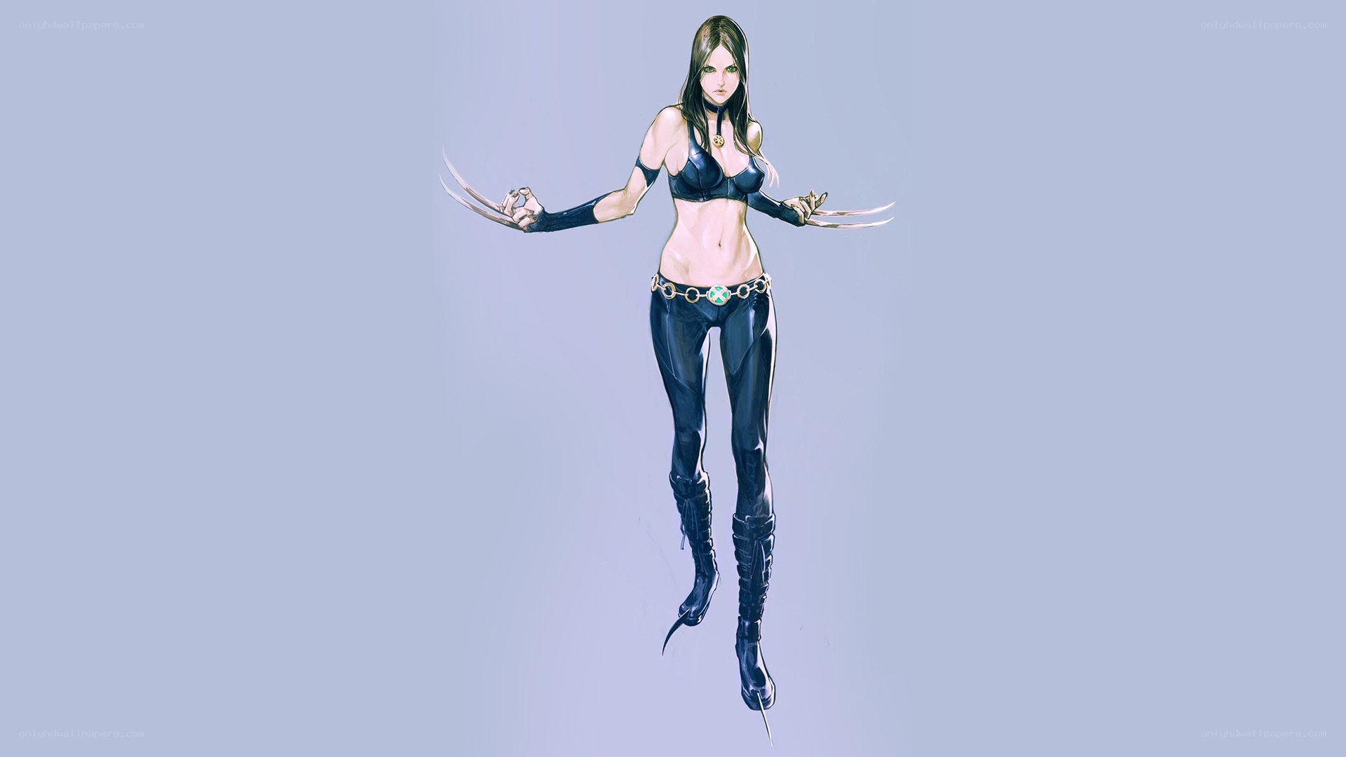 female superhero with claws