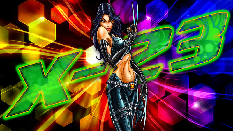 Female Superhero with Claws — Green