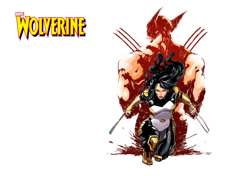 Female Superhero with Claws — Red
