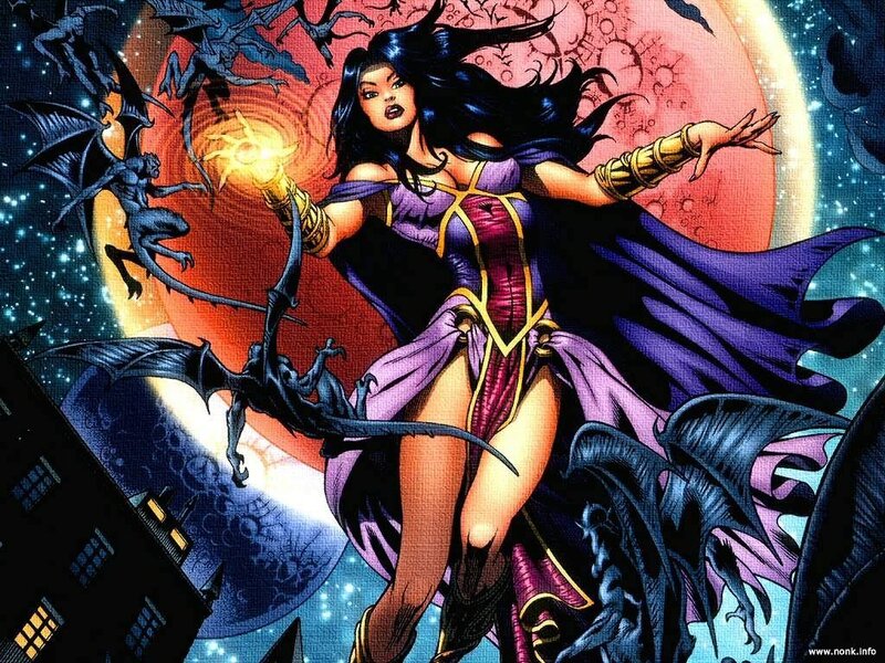 female superhero with magic